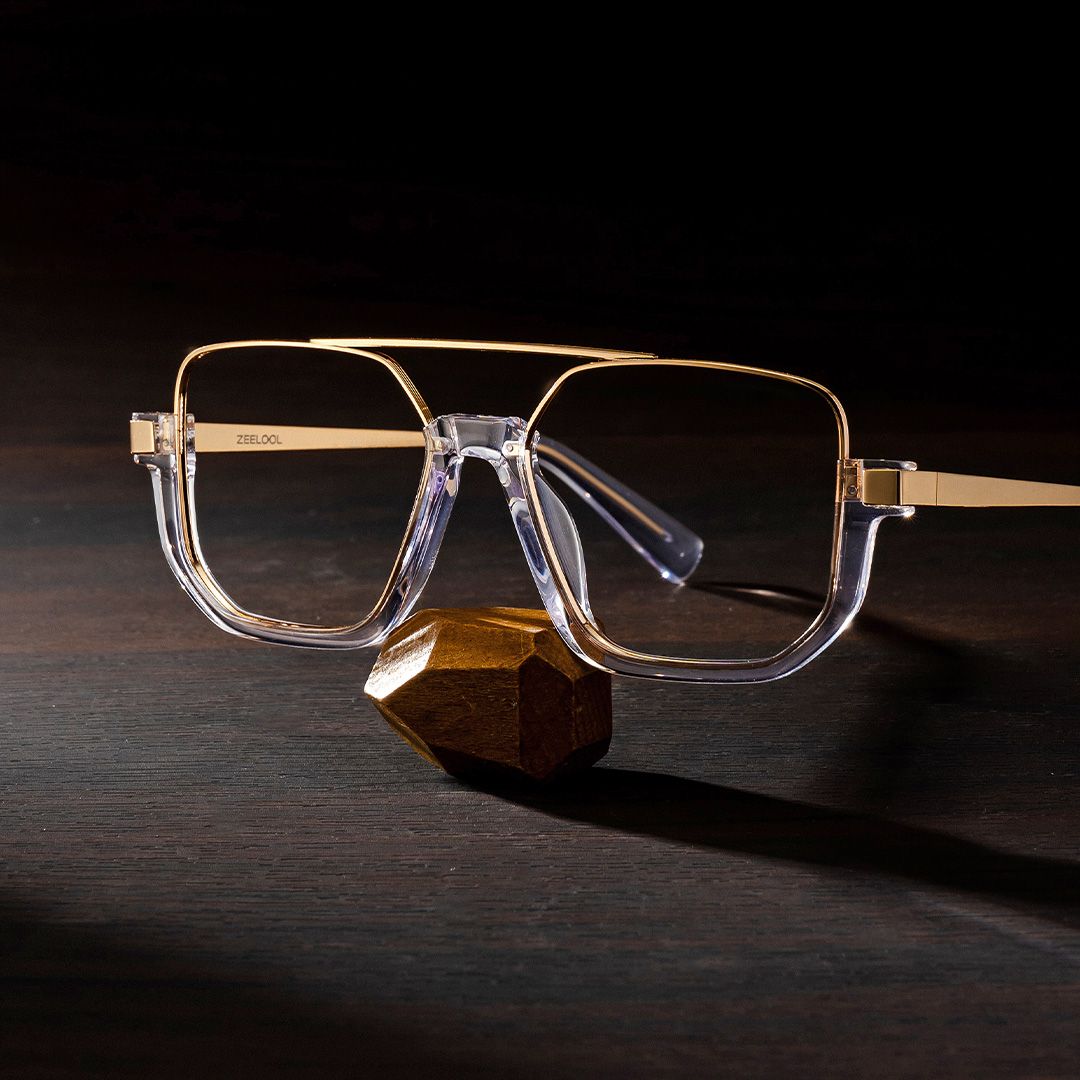 Oromiya Aviator Clear Frame Eyeglasses for Woman| ZEELOOL2