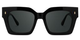 Cummings Black Square Sunglasses0