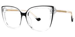 Fenn Clear Cat eye Glasses1