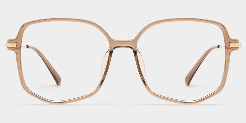 Payton Beige Geometric Glasses