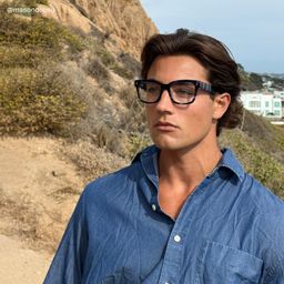 Pride Blue Square Glasses8