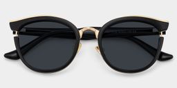 Laraine Black Cat eye Sunglasses1