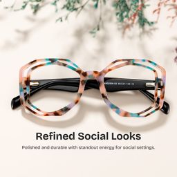 Bobbie Pink-Tortoise Oval Glasses0