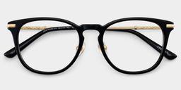 Laura Black Square Glasses2