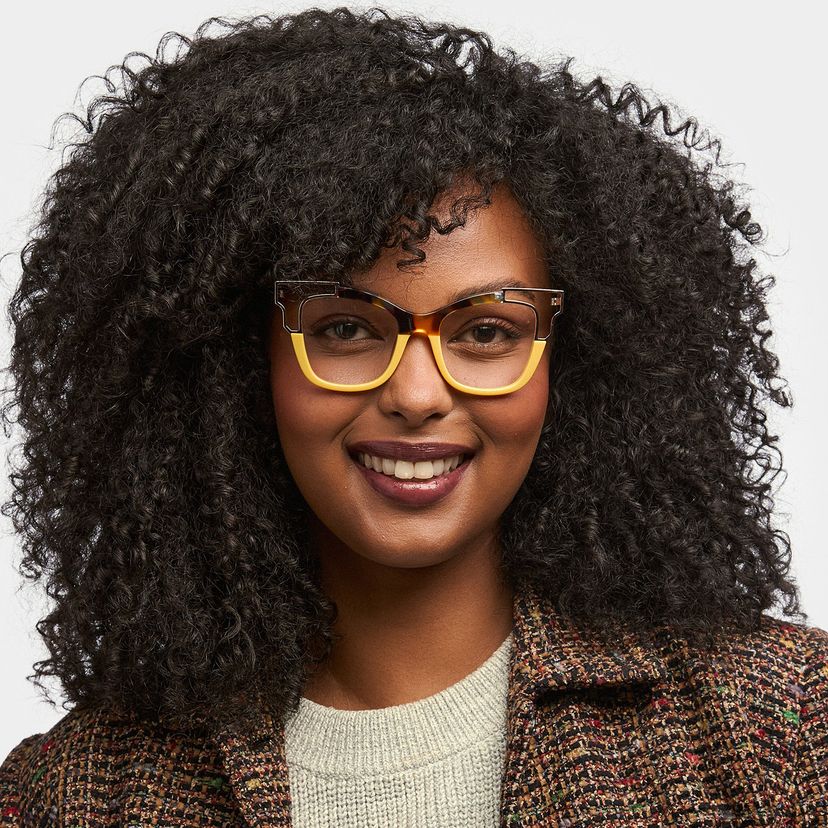 Rhoden Yellow Cat eye Glasses