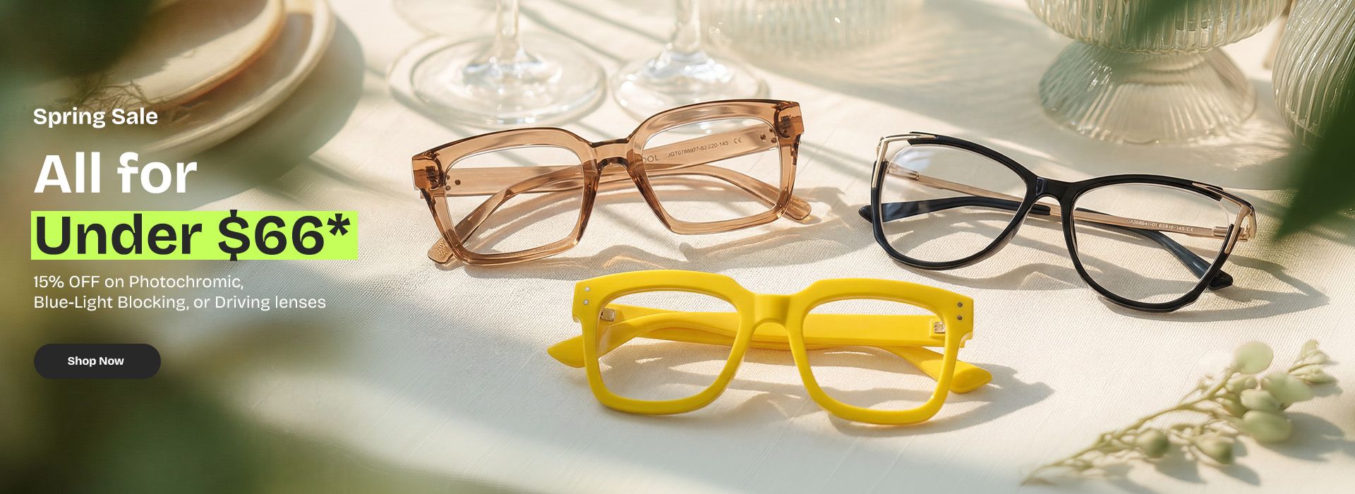 Zeelool optical eyeglasses online store TopBanner1