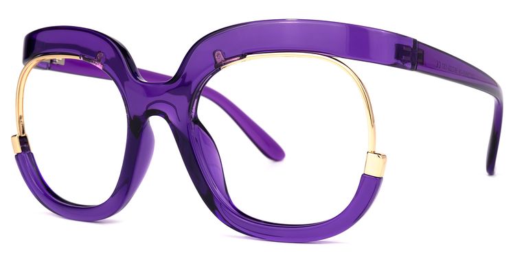 Darice Purple Round Glasses