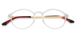 Chester Round White Glasses1