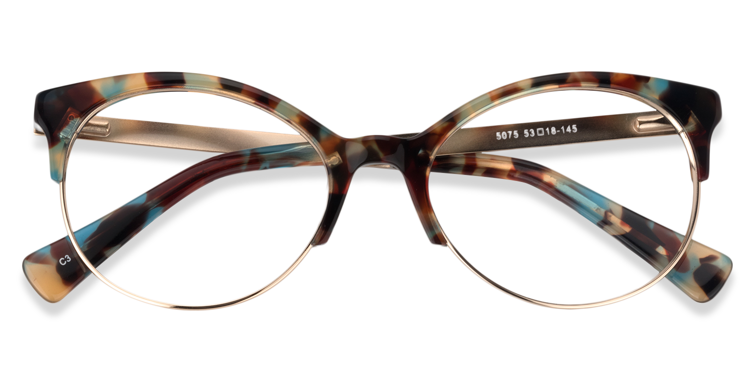Cat Eye Blue Tortoise Glasses | Zeelool Glasses1