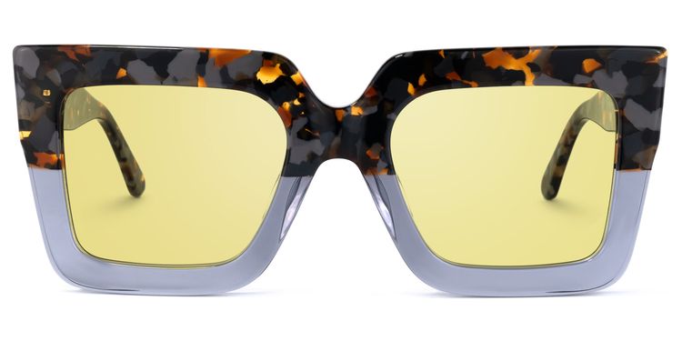 Brandon Gray Square Sunglasses