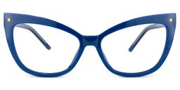 Niamh Cateye Blue Glasses0