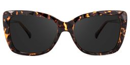 Edna Yellow-Tortoise Rectangle Sunglasses0