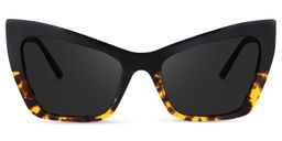 Driscoll Yellow-Tortoise Cat eye Sunglasses0