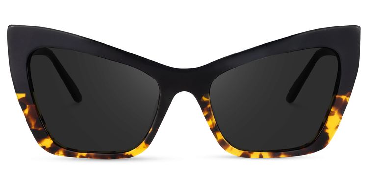 Driscoll Yellow-Tortoise Cat eye Sunglasses