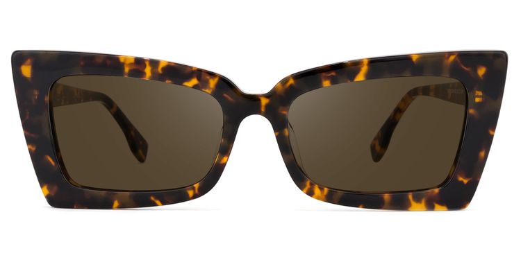 Newell Tortoise Rectangle Sunglasses