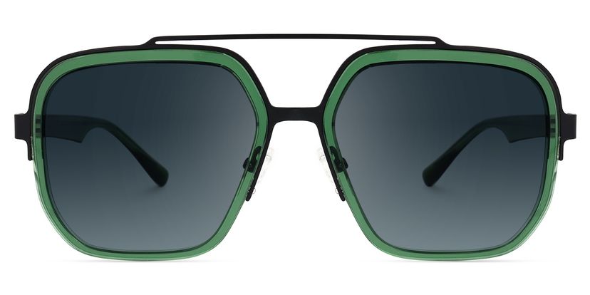 Ace Green Aviator Sunglasses