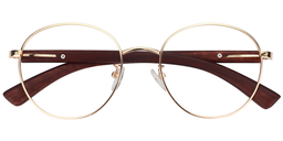 Judy Round Gold Glasses1