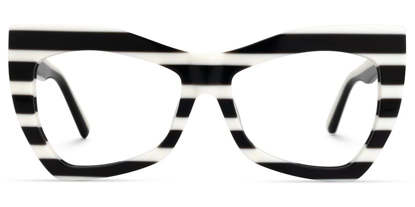 Bernita Black-White Geometric Glasses