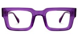 Glaucia Purple Square Glasses0