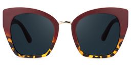Denis Cat Eye Red Sunglasses0