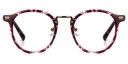 Catherine Floral Round Glasses0