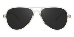 Erwin Geometric Clear Sunglasses0