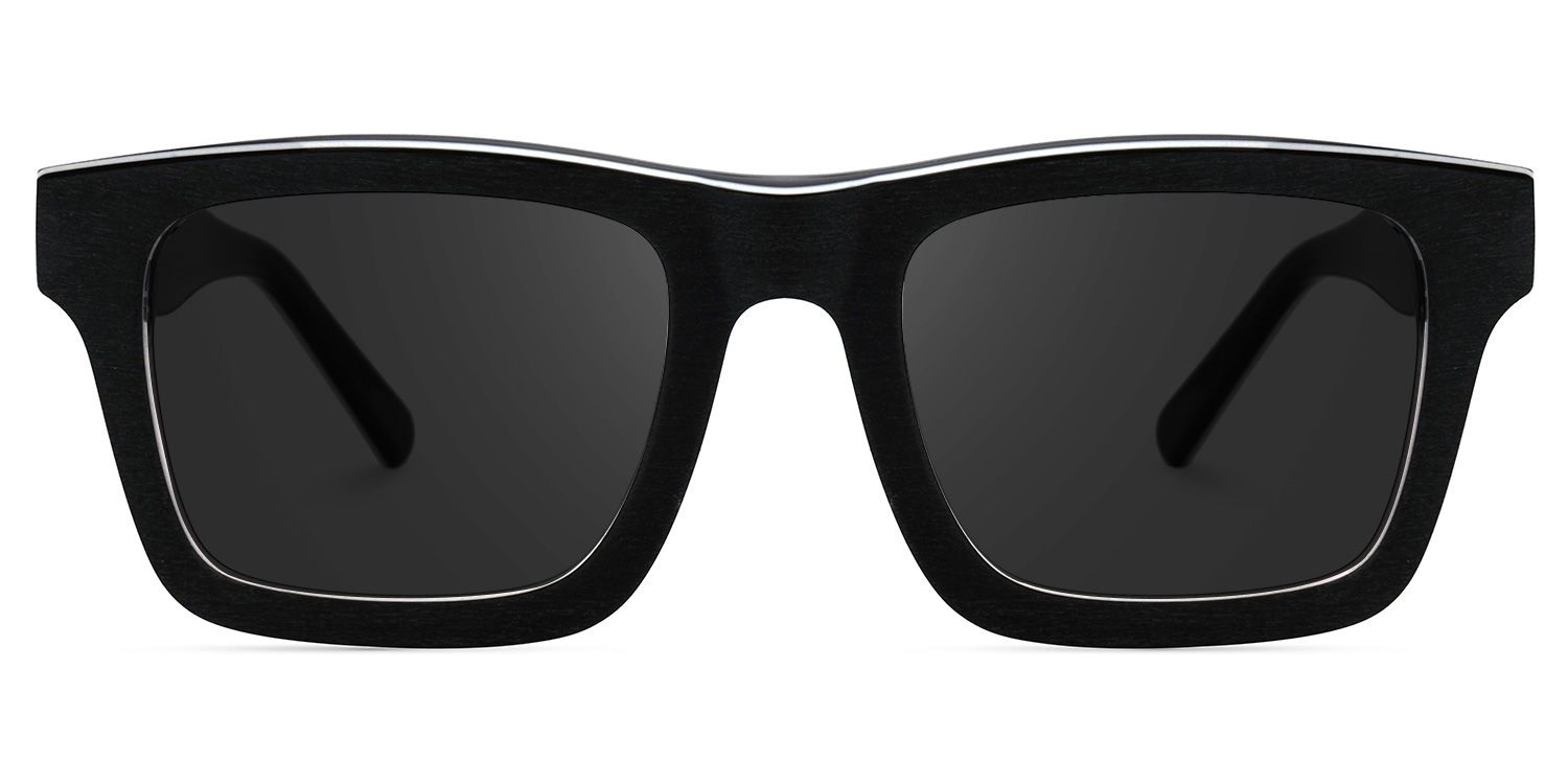 Riley Rectangle Dark-Gray Frame Sunglasses Online Sale | ZEELOOL0