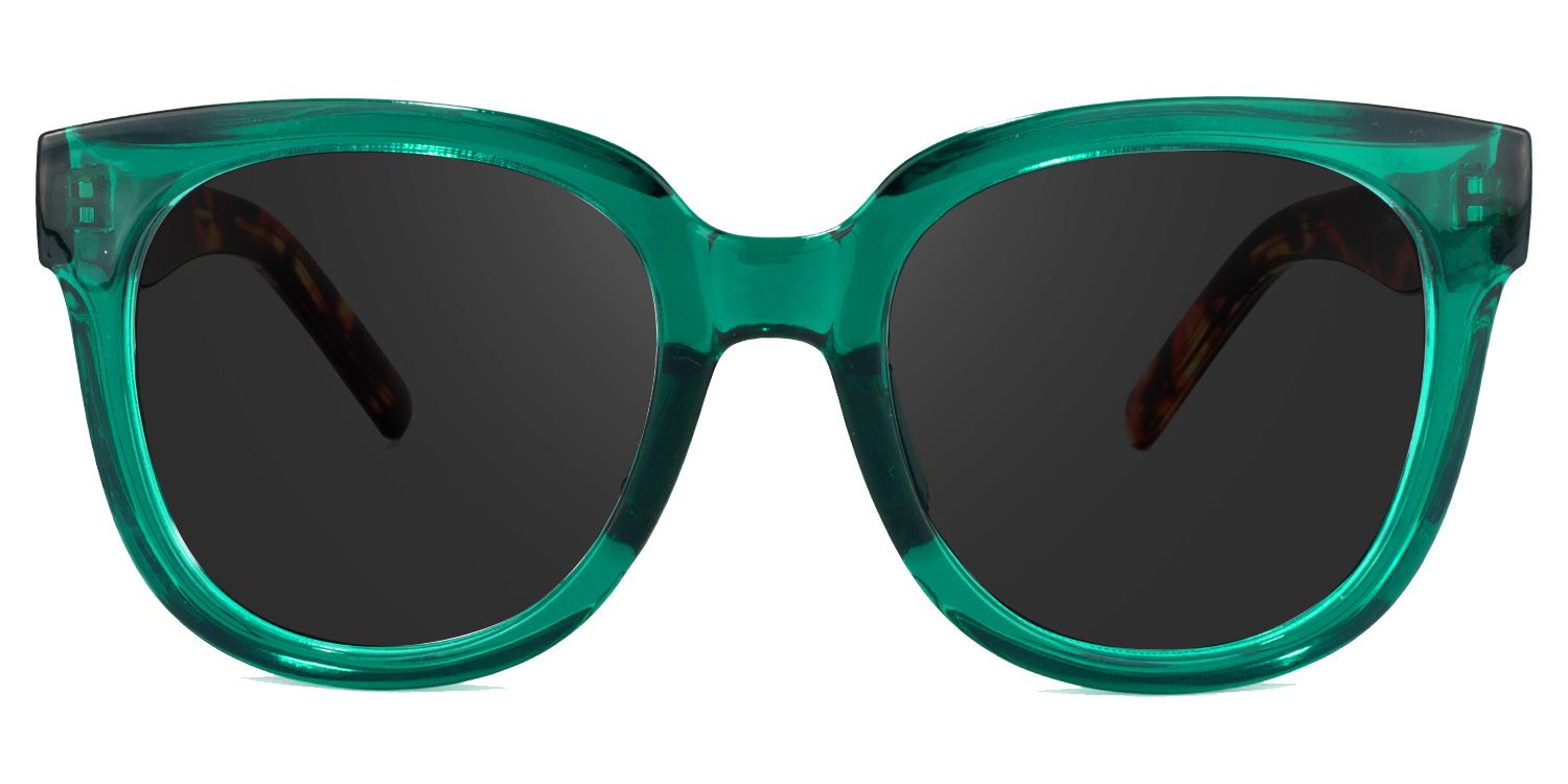 Harrell Square Green Frame Sunglasses Online Sale | ZEELOOL0