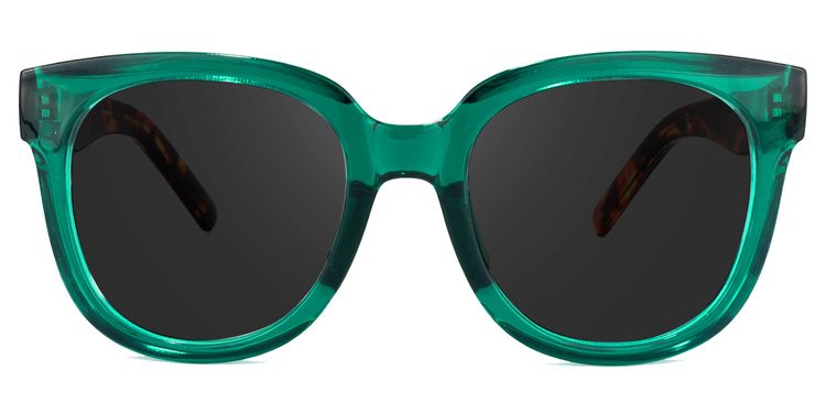 Harrell Green Square Sunglasses