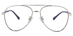 Paige Aviator Silver Glasses0