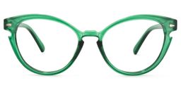 Affleck Cateye Dark-Green Glasses0