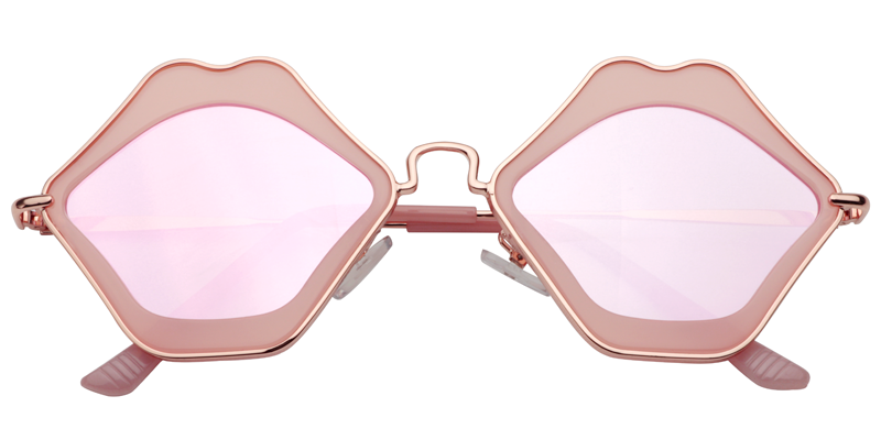Lip-Shaped Pink Sunglasses | Zeelool Sunglasses1