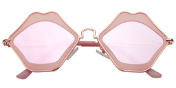 Magda Lip-Shaped Pink Sunglasses1