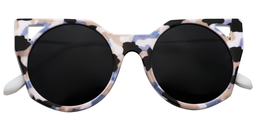 Dahlia Cateye Blue-Black Sunglasses1