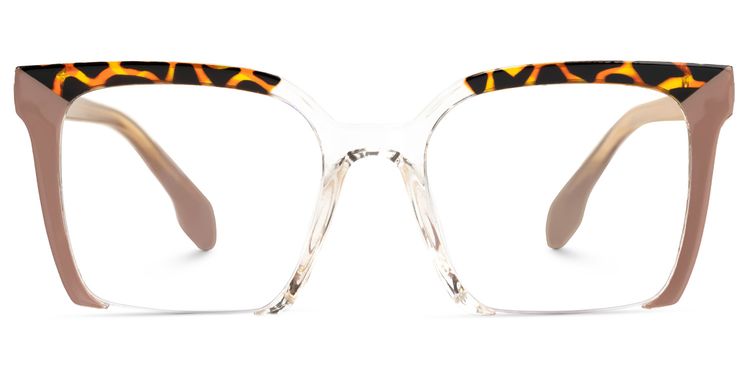 Misty Brown Square Glasses