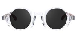 Charlie Clear Round Sunglasses0