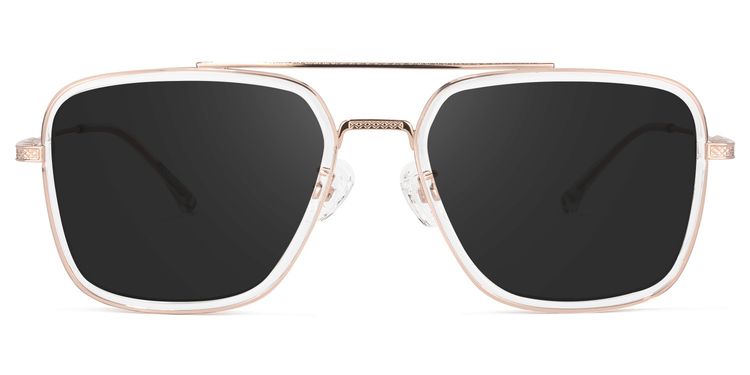 Nayeli Clear Aviator Sunglasses