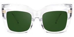 Alberta Cat Eye Clear Glasses5