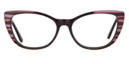 Teresa Striped Cat Eye Glasses6