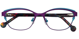 Karissa  Browline Purple Glasses1