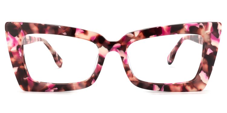 Newell Rectangle Pink-Floral Glasses