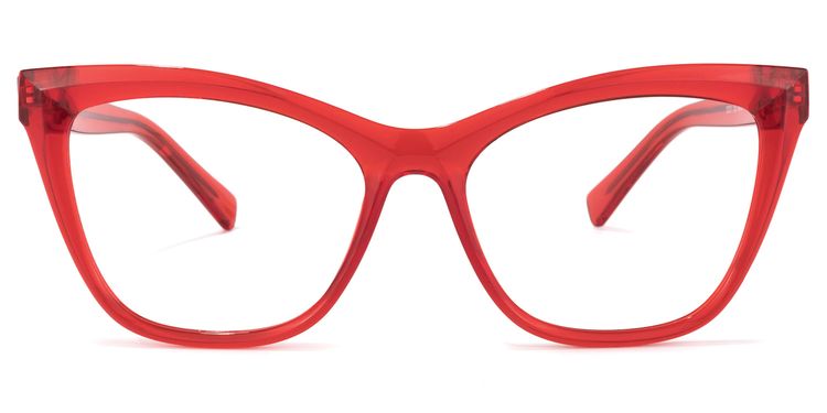 Raegan Cateye Red Glasses