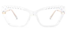 Sophie Cateye Clear Glasses0