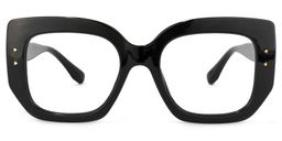 Sienna Square Black Glasses0