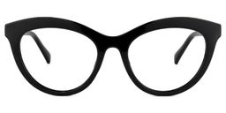 Fairy Cateye Black Glasses0