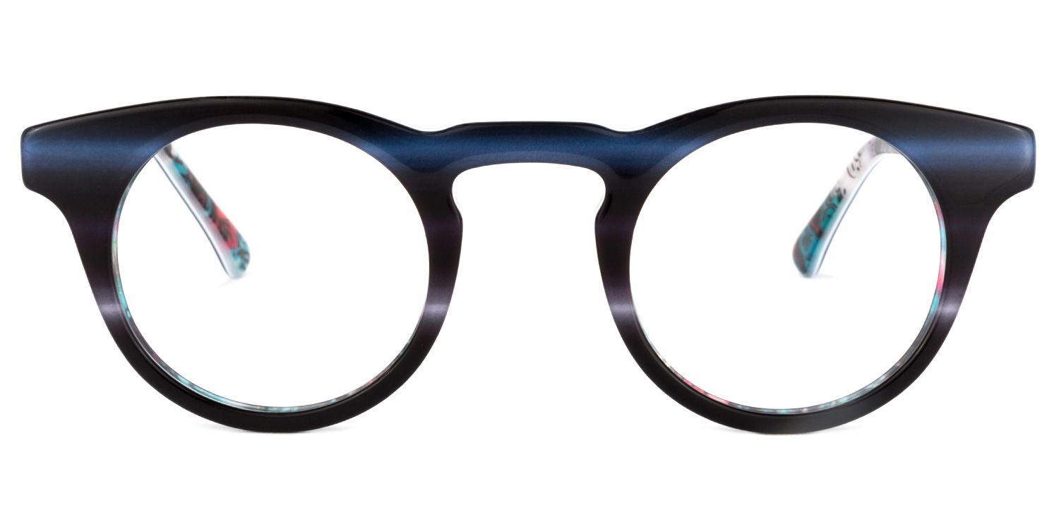 Round Light Tortoise Glasses0