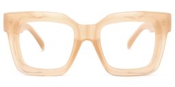 Trinity Square Beige Glasses0