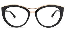 Carol Cateye Black Glasses0
