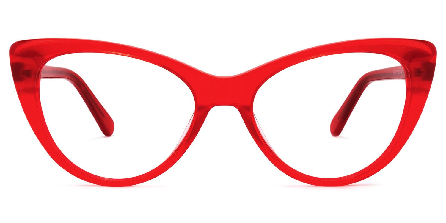 Cat Eye Red Glasses | Zeelool Glasses0