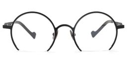 Fernando Round Black Glasses0